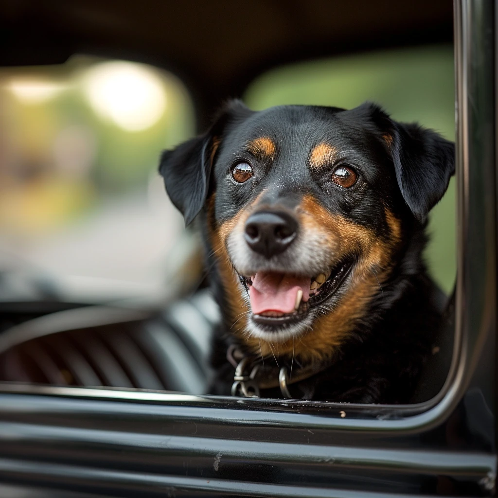 Dog in Pet Taxi Portugal