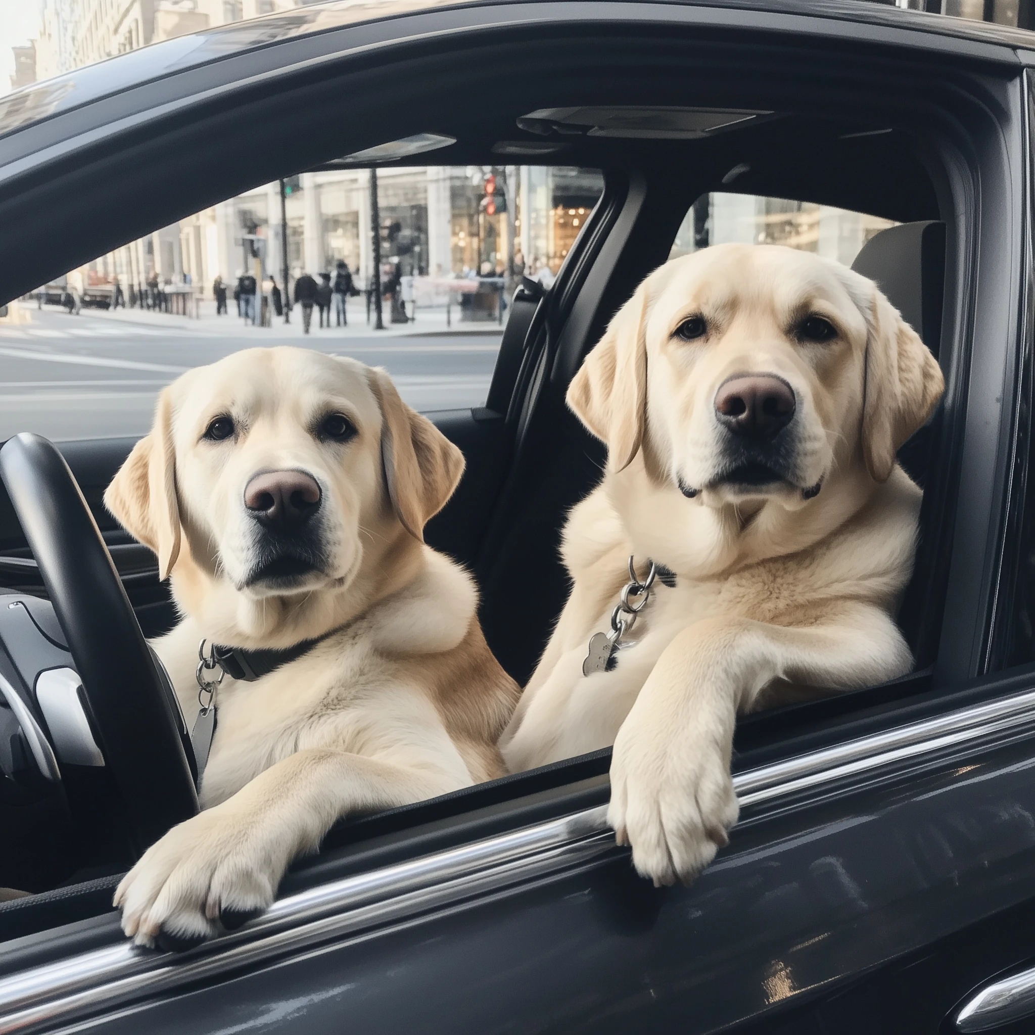 dogs in pet taxi