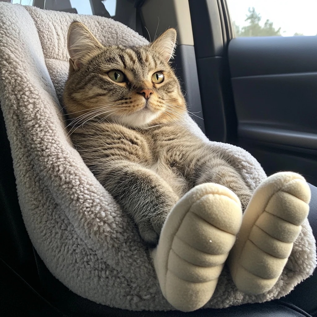 cat in a pet taxi