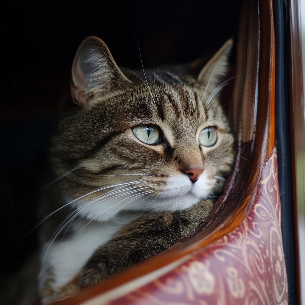 cat in a pet taxi