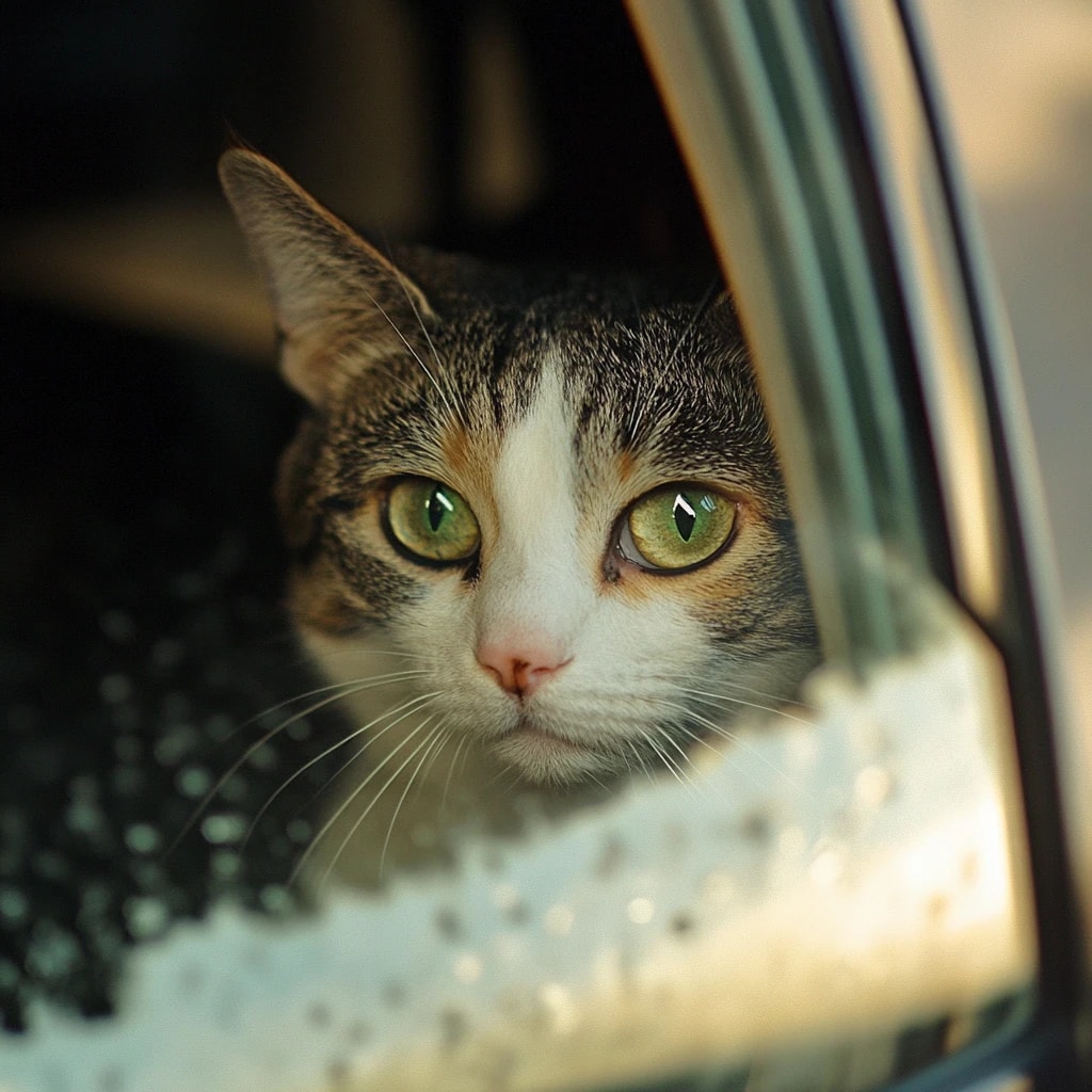 Cat in Pet Taxi
