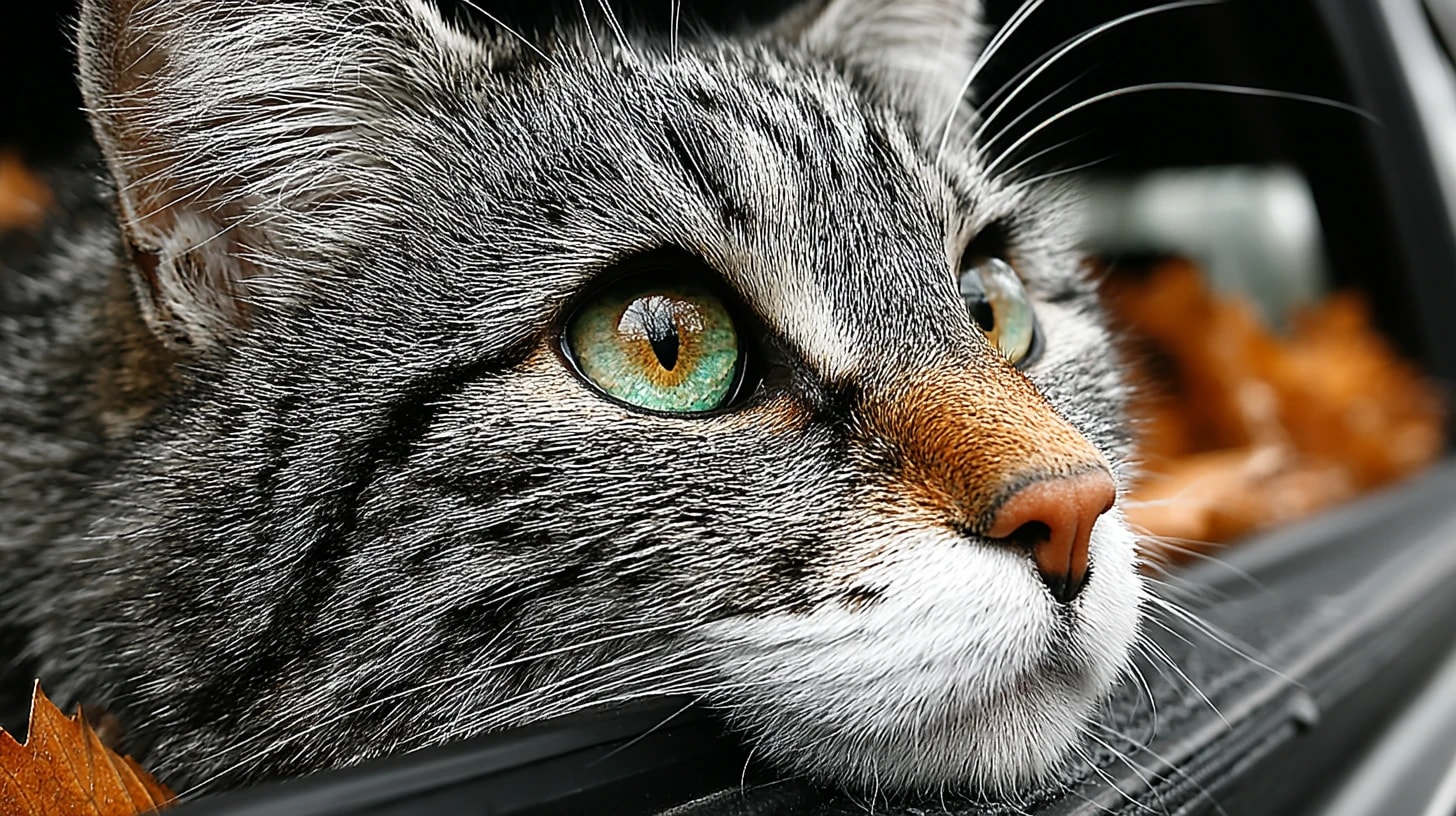 cat in pet taxi