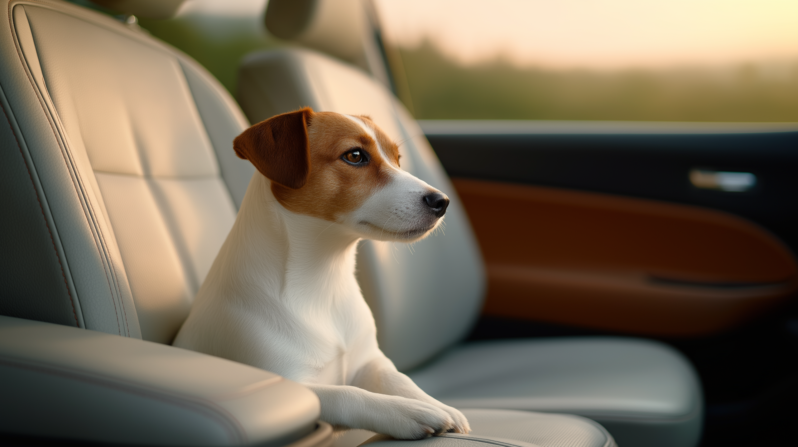 dog in pet taxi